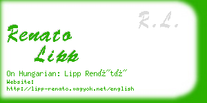 renato lipp business card